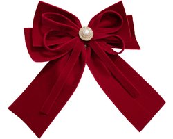 Haarclip Strik - Luxe Haarclip Strik - Satijn Linten Strik - Haarspelden Dames - Haarspeld - Cadeau - Haar Accessoires - Haarklem rood - Geschikt voor Women Girls Party Holiday Birthday Decoration
