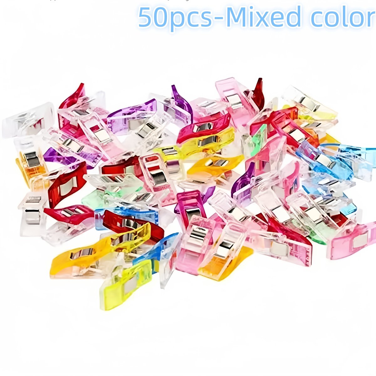 Livé® Naai-Klemmen – 50 Stuks Multikleur Stofklemmen