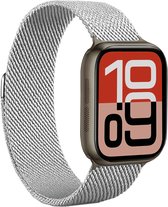 Horlogeband Milanees Geschikt voor Apple Watch 38/40/41 mm Bandje - Bandje Geschikt voor Apple Watch 38/40/41 mm Band Milanees - Zilver