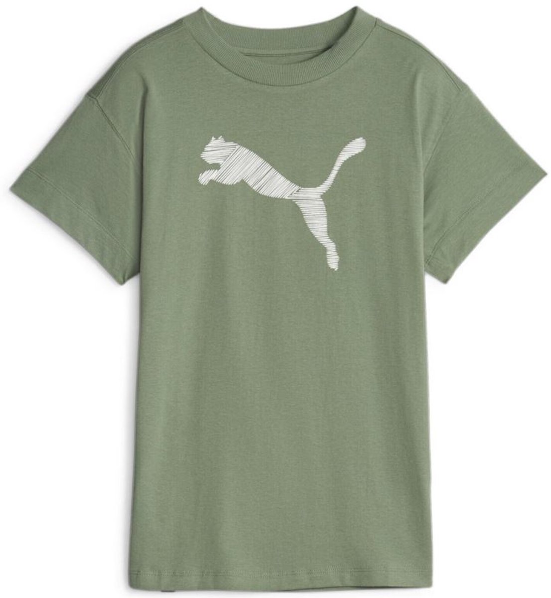 Dames T-shirt Puma Wmns Her Tshirt Eucalyptus Groen