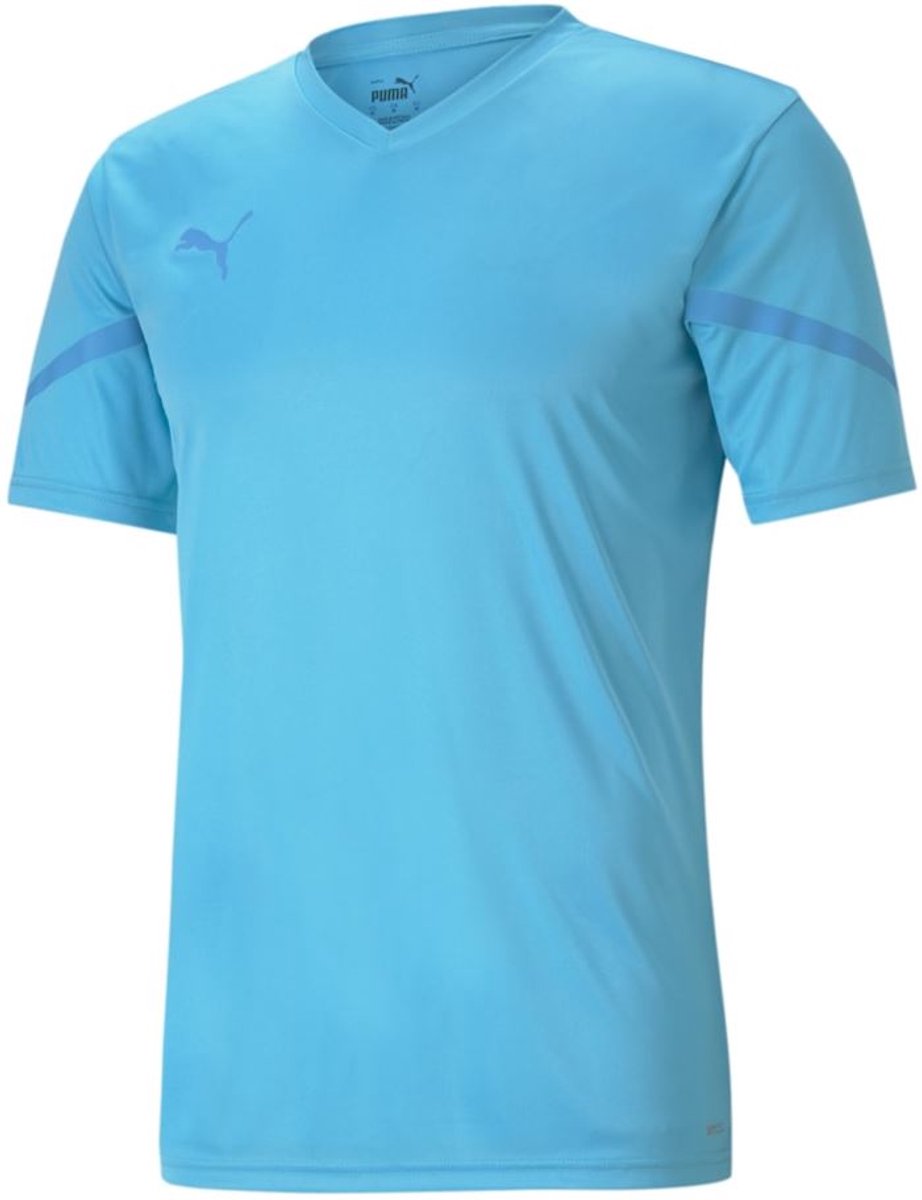 Heren T-shirt Puma Teamflash Jersey Atol Blauw