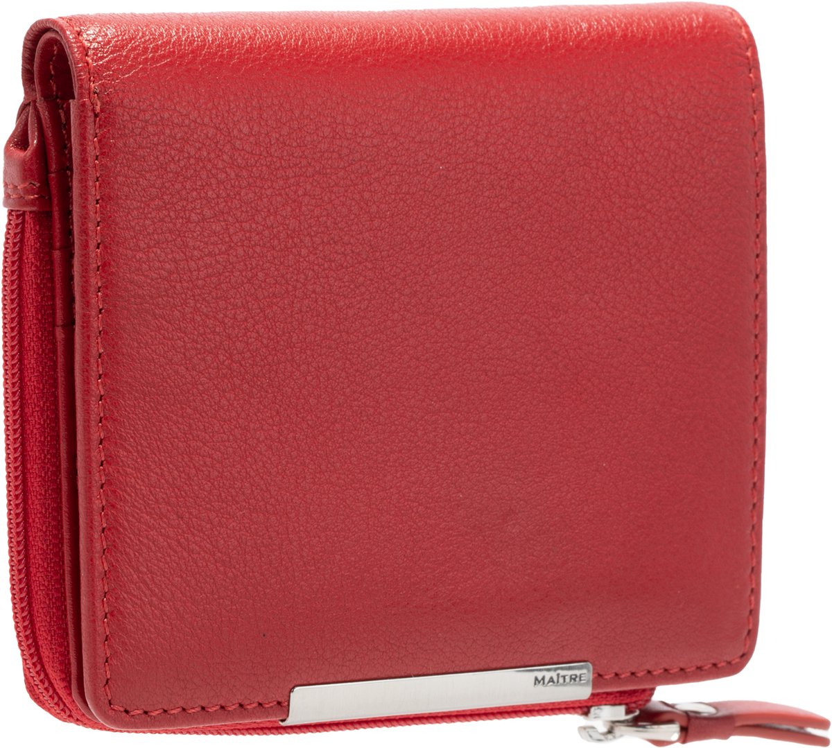 Maître Belg Alberta Portemonnee RFID-bescherming Leer 11 cm - Dames - Horizontaal - red