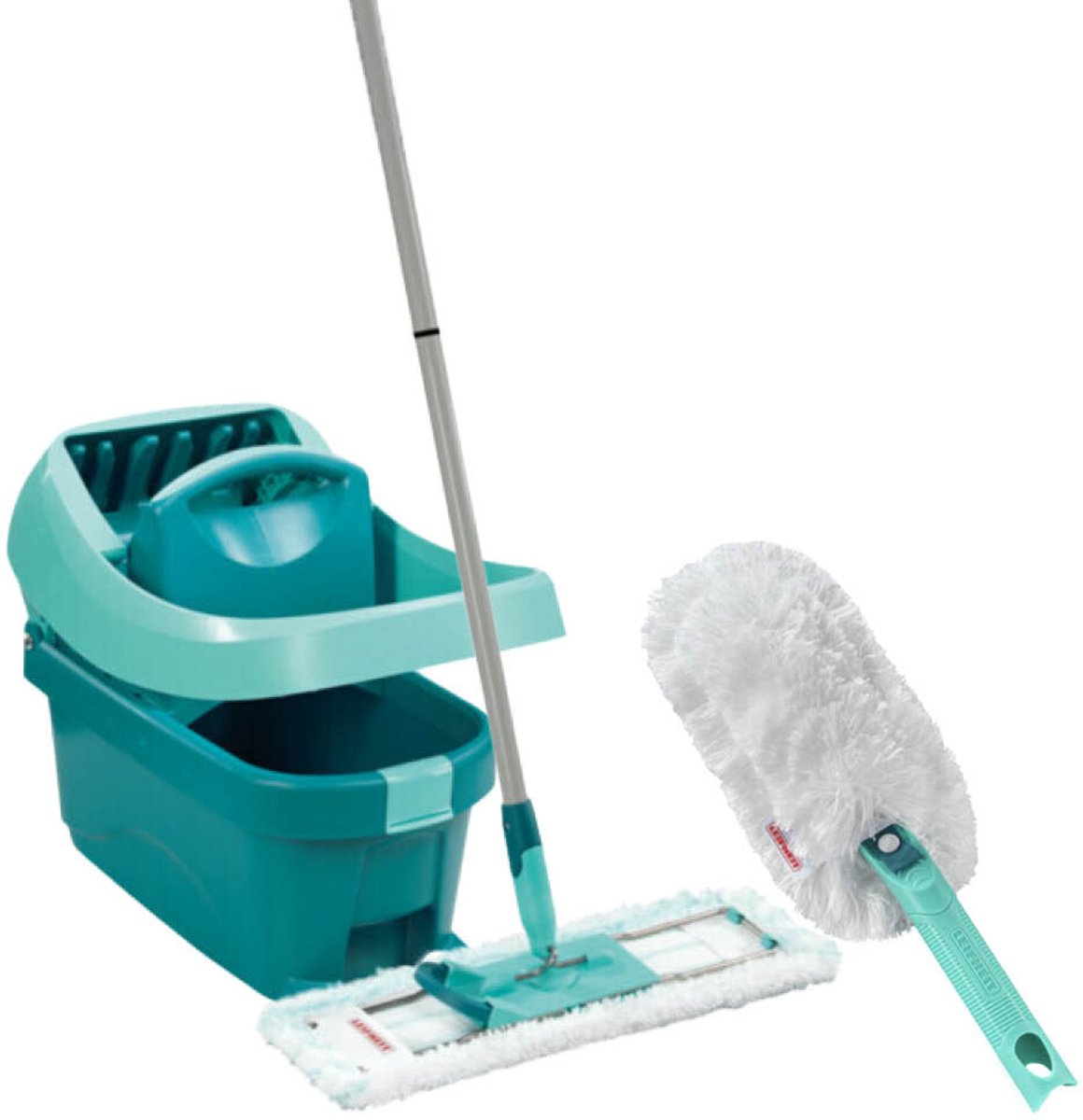 Leifheit Profi Vloerwisser XL - 42 cm - Compleet Systeem met Gratis Super Duster Pakket