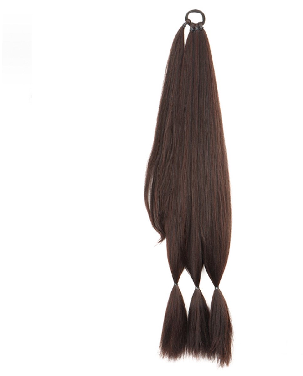 EYUSALL Verlängerungs-Perücke mit Pferdeschwanz 80cm,Natürliches Synthetikhaar für verlängerten Look