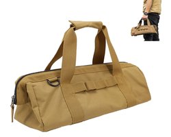 Pile Peg Bag - Gereedschapstas met brede opening - Gereedschapstas met rits - Draagbare gereedschapstas - Gereedschapsorganizertas - Bruin - Pile Peg Opbergtas - Gereedschapstas - Stevige waterdichte handtas