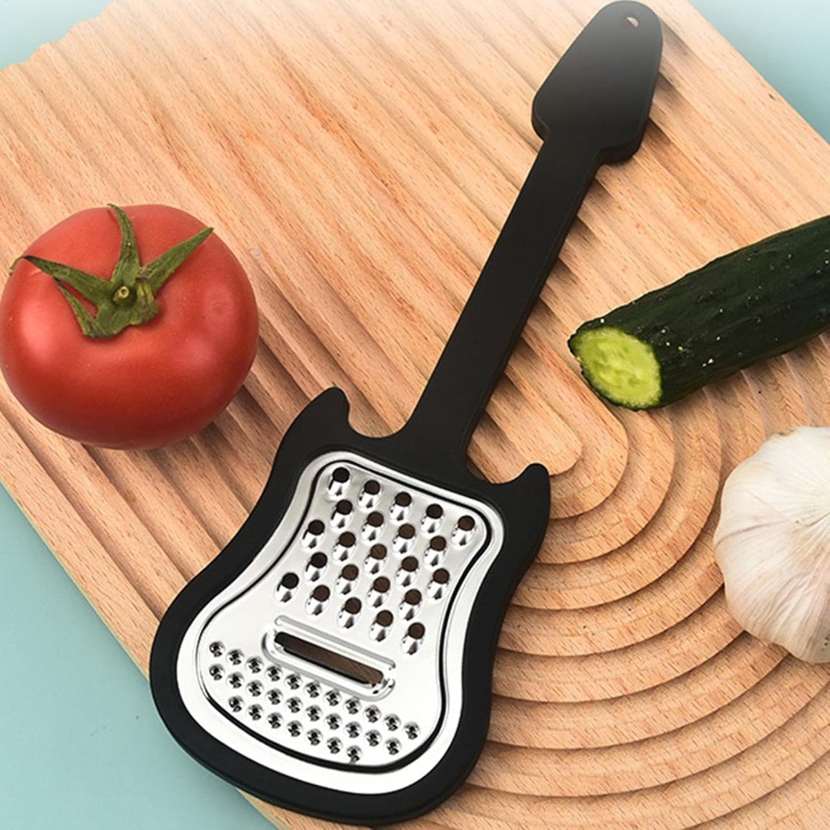 Unyqoos® Edelstalen keukenrasp met ergonomisch ontwerp voor veelzijdig gebruik