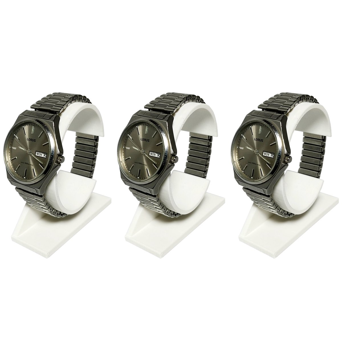 Horloge Houder - Wit - 3 Stuks - Sieraden Houder - Horloge Standaard - Horloge Display - Horloge Rol