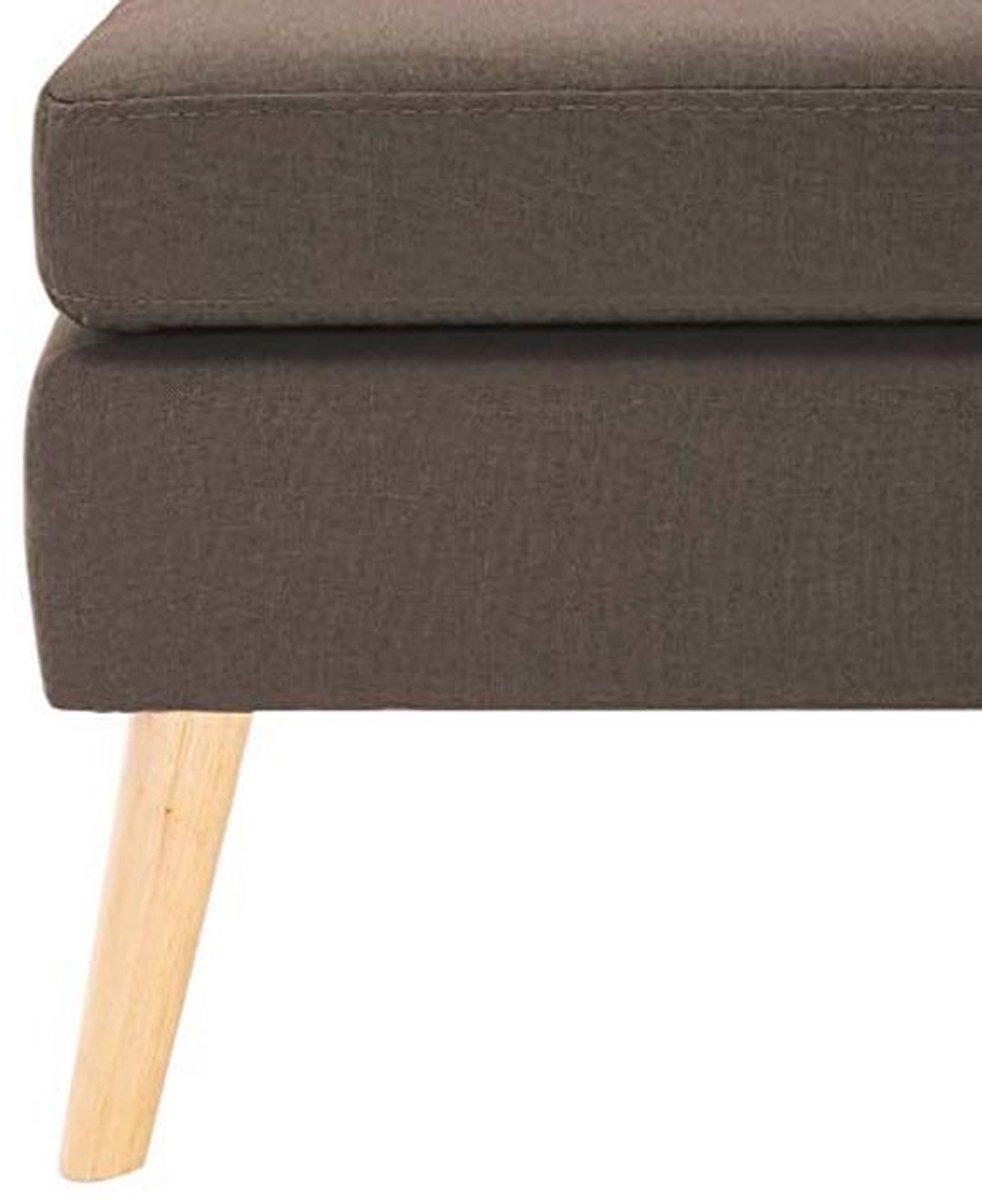 Moderne Hocker Voetenbank in Bruin - Comfortabele Zithocker