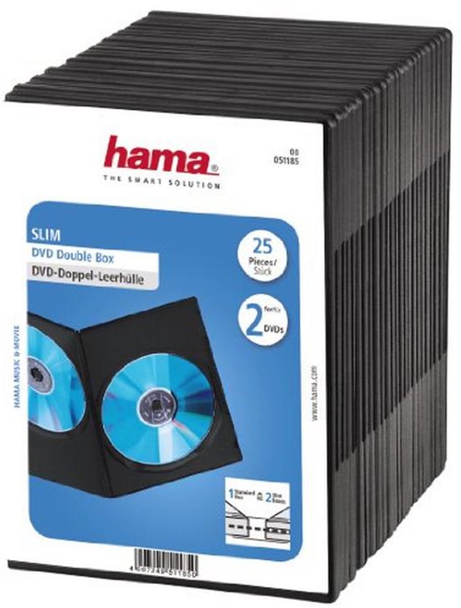 Super Slim DVD&CD Hoesjes 25-Pack - Ultra Smal en Geschikt voor Blu-Rays met Insteekfolie