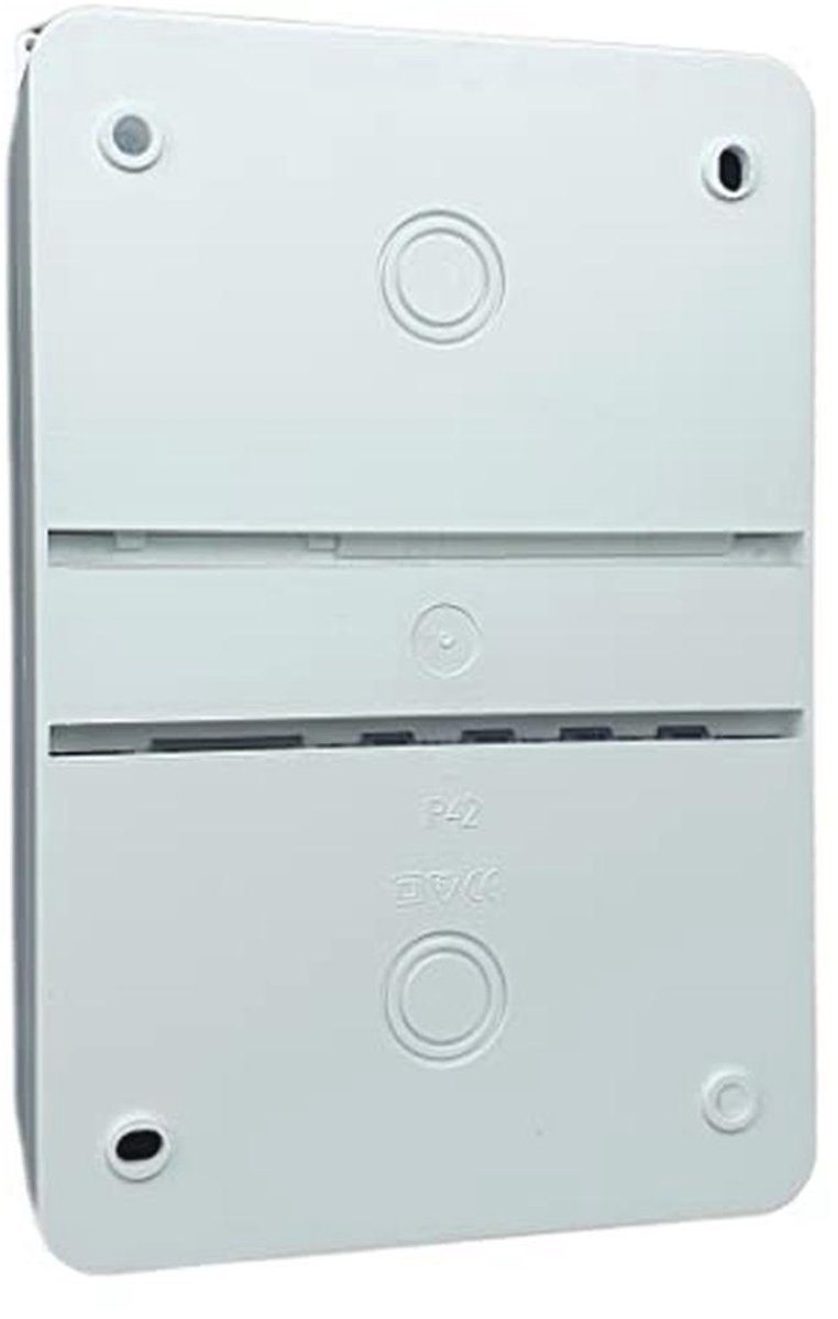 Schakelbord met Lichtdetector en Signaallamp - Aardlekschakelaar 40A met Automatische Zekeringen in Opbouwverdelkast