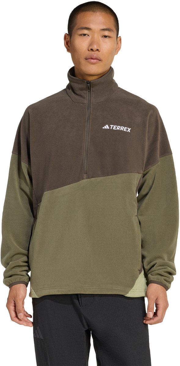 Adidas Terrex Terrex Multi Climawarm Fleece Anorak Heren Groen
