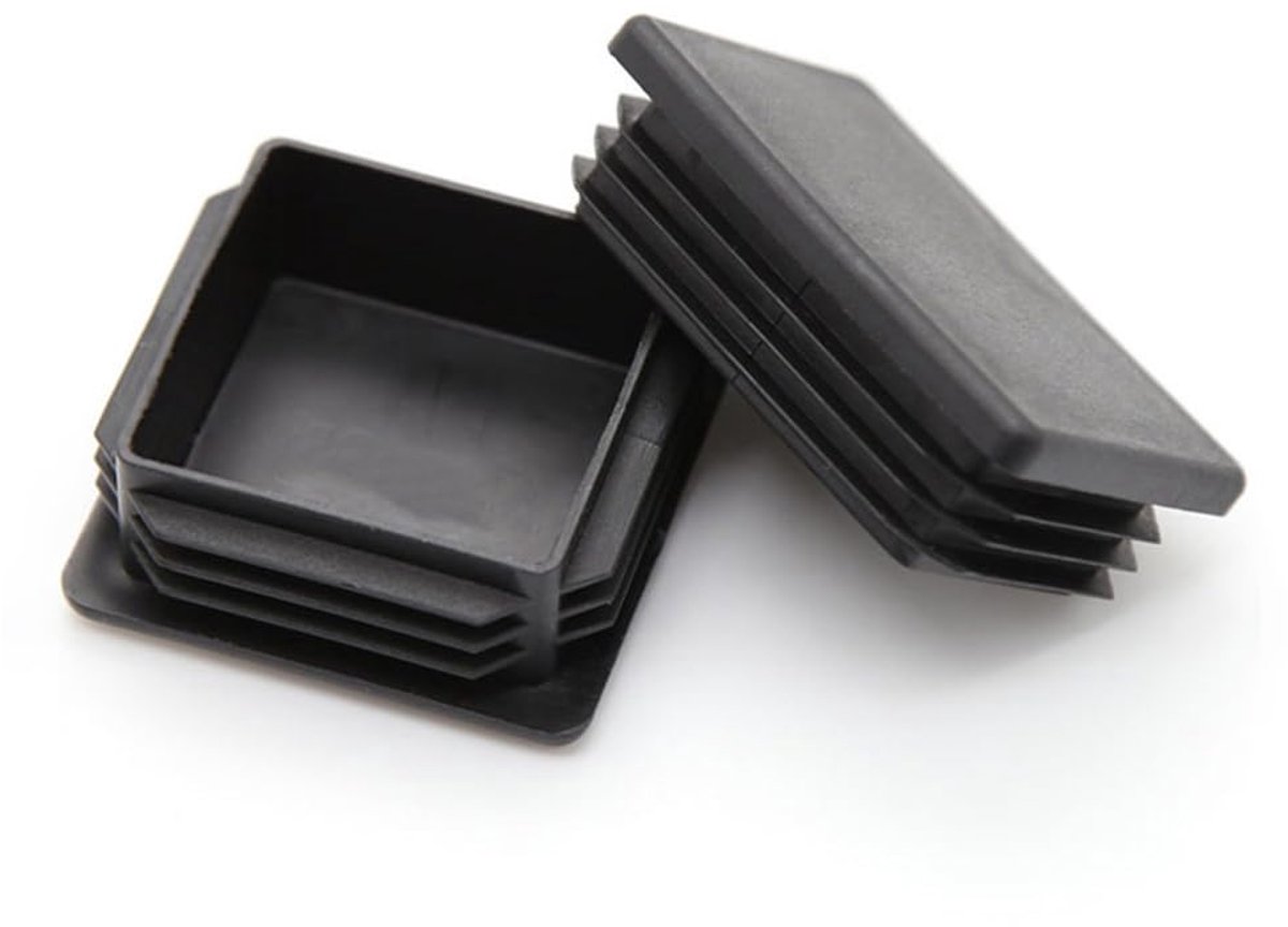 30 stuks vierkante kunststof pluggen, 25 mm x 25 mm vierkante buisbinneneindkappen, buisinzetpluggen, antislip meubelpootmat voor buisblokkering/vloerbescherming