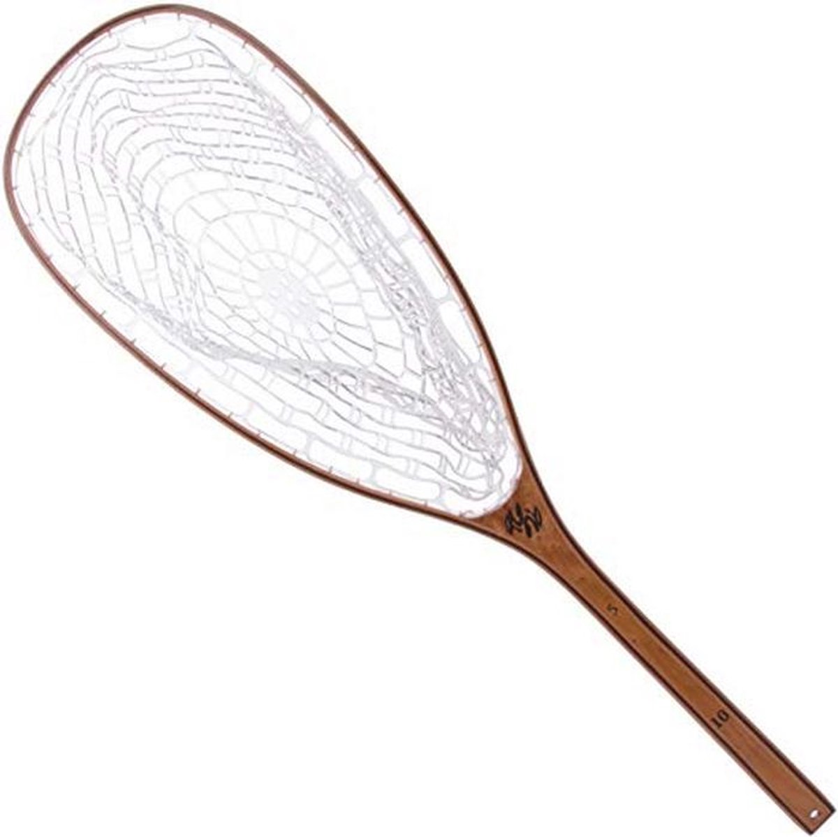 89,4 cm Vliegvissen Visveilig Hout met Rubber Net - Perfect voor Veilig Vissen