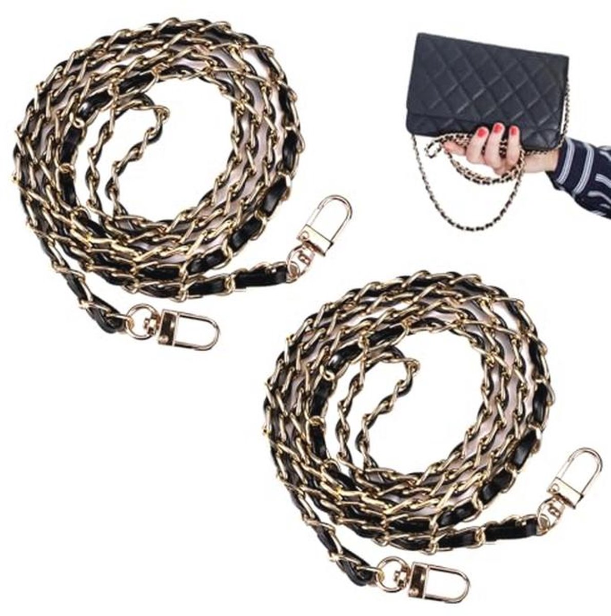 Vervangende Kettingen voor Handtassen en Schouderbanden - 120 cm