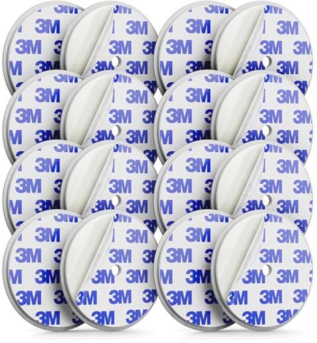 deleyCON 8 Stuk Magneethouder Voor Rookmelders Magneethouder Voor Brandmelders Zelfklevende Magneethouder Zelfklevend Oppervlak en Boorgat 65 mm Diameter