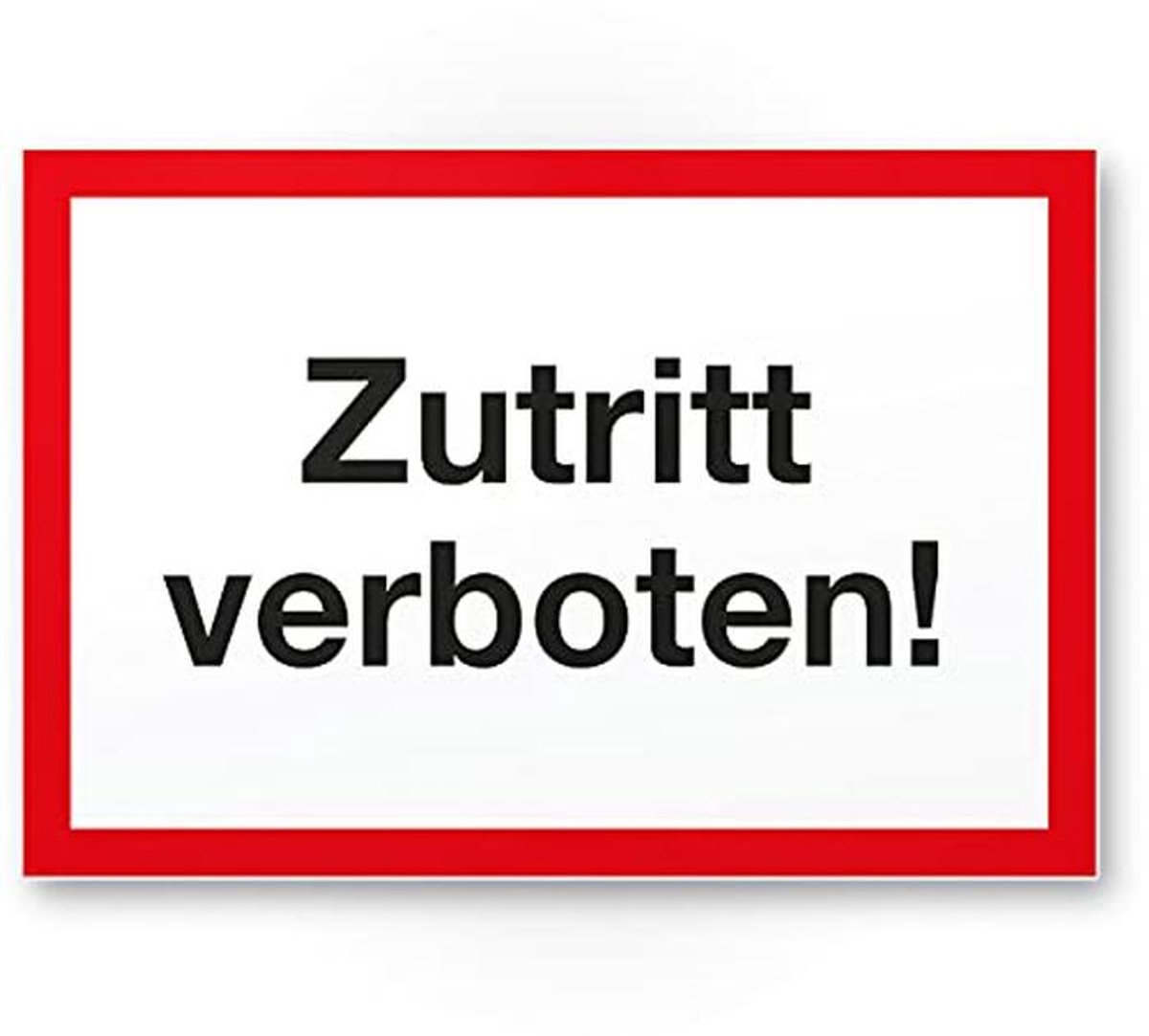 Toegang Verboden Bord - Waarschuwing Voor Verboden Toegang - Ideaal Voor Deuren En Ruimtes