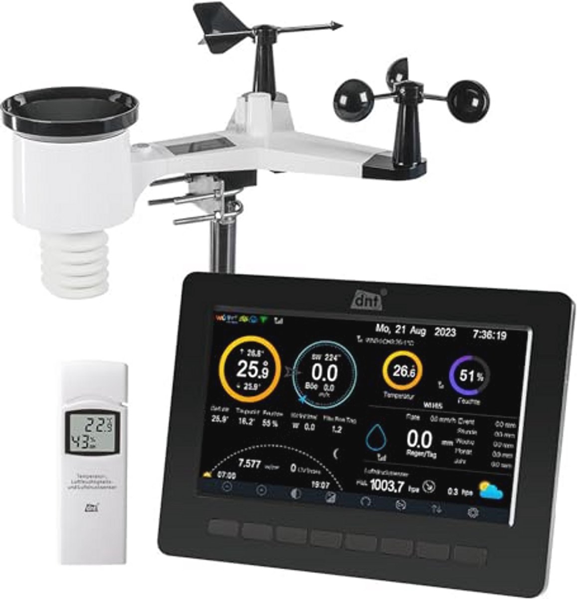 Geavanceerd Wifi-Weerstation met Dataloggerfunctie en Binnenklimaatmonitoring