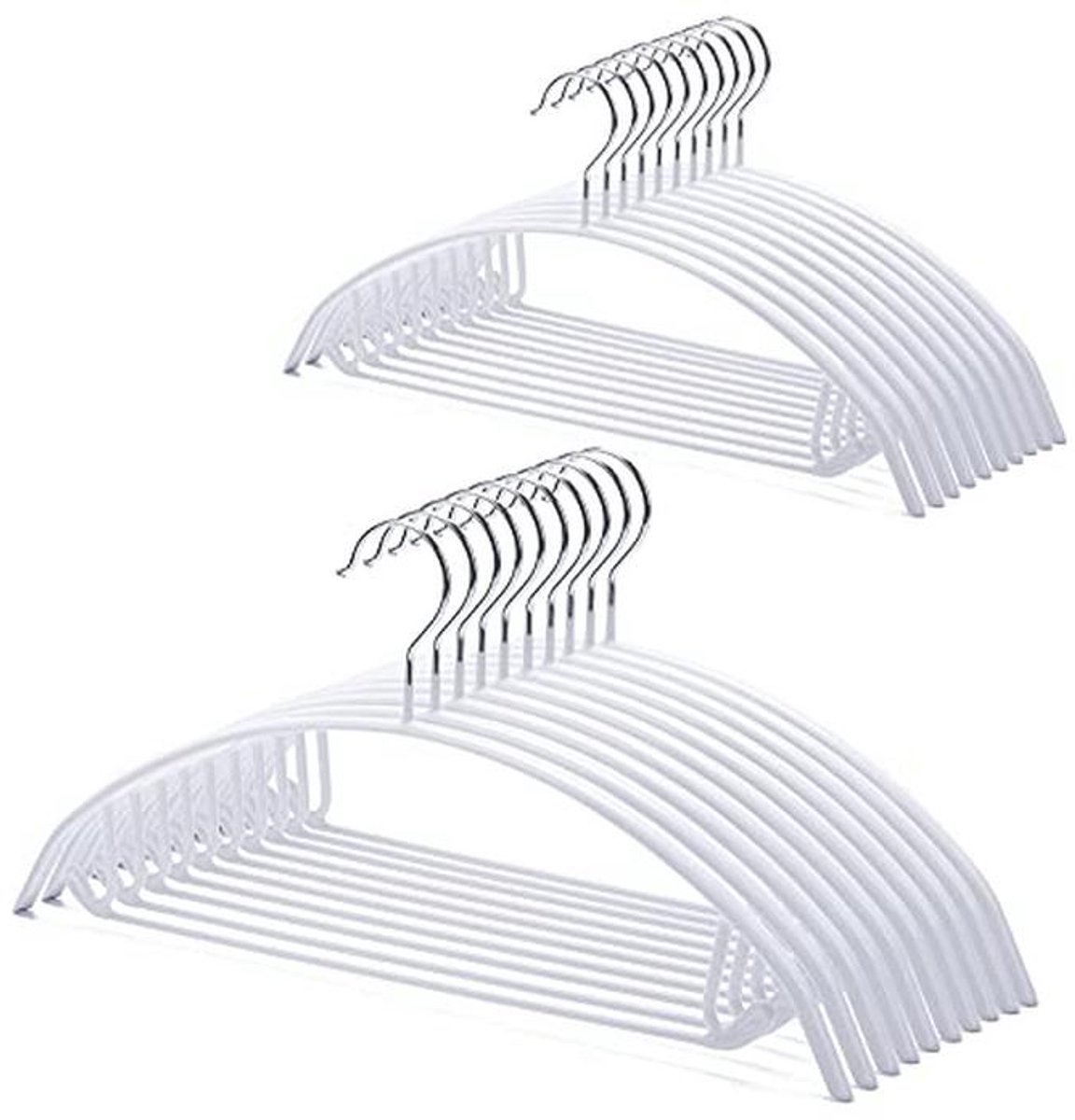 Antislip Hangers 20 Stuks - PVC Coating Voor Kleding, T-shirts en Accessoires