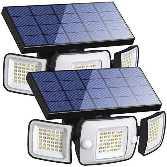 NATPOW Tuinverlichting op zonne-energie, led-zonnestraler, solarlampen voor tuin buiten, IP65 waterdicht, 2 helderheidsniveaus, 6000K Dusk to Dawn tuinverlichting voor bomen, tuinpaden (6-in-1 NATPOW Tuinverlichting op zonne-energie, led-zonnestraler, solarlampen voor tuin buiten, IP65 waterdicht, 2 helderheidsniveaus, 6000K Dusk to Dawn tuinverlichting voor bomen, tuinpaden (6-in-1