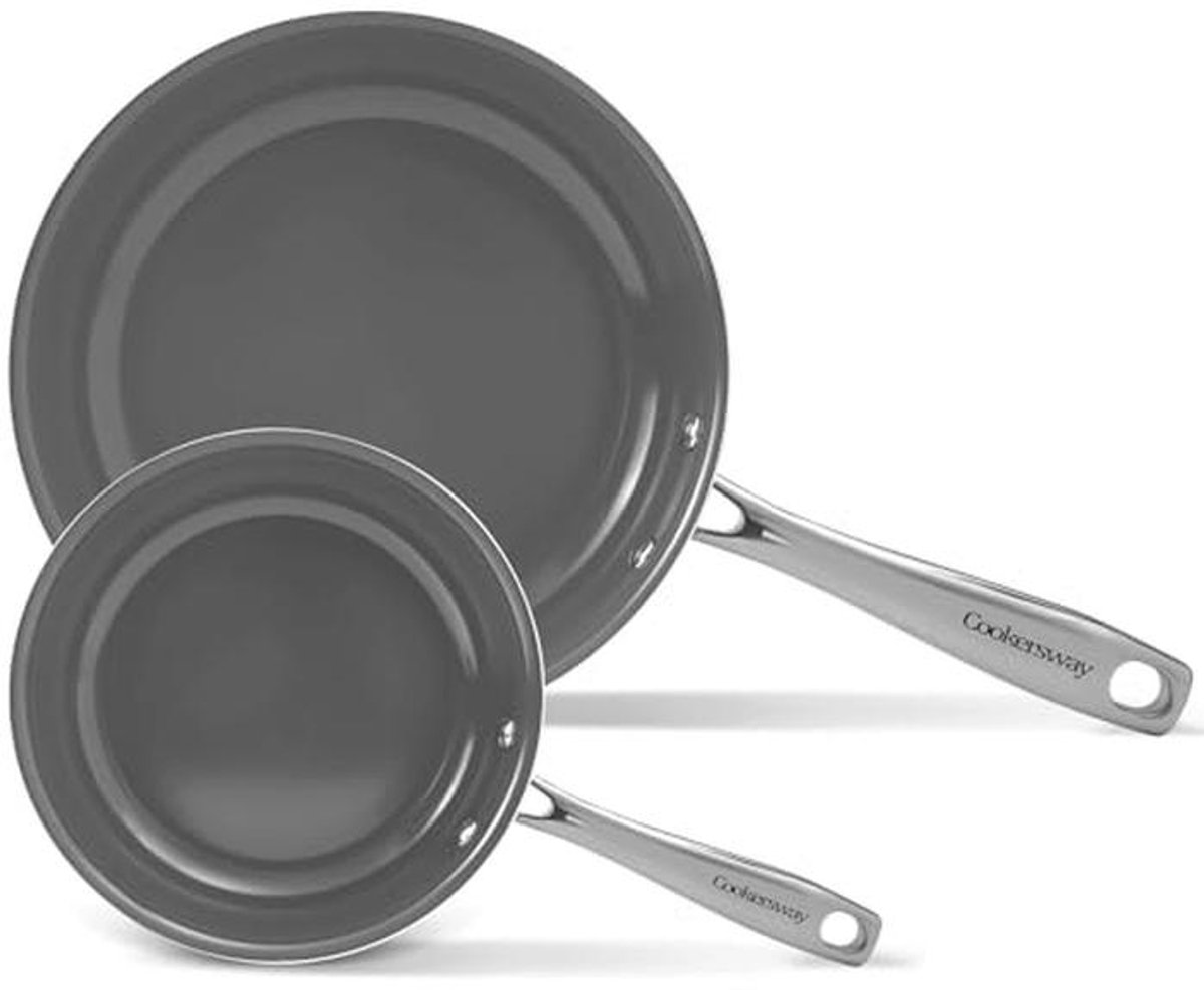 Keramische Kookpannen Set - 20 en 26 cm Niet-klevend, Ovens en Vaatwasser Veilig