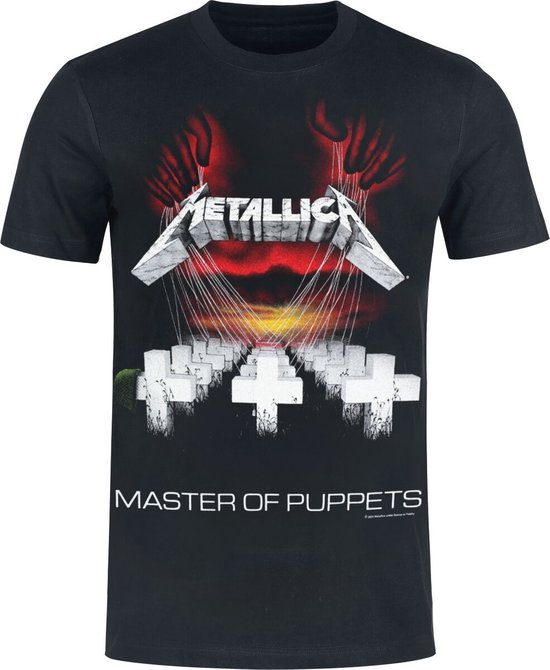 Metallica Master Of Puppets - T-shirt épais noir en Katoen - Produits dérivés du groupe, groupes