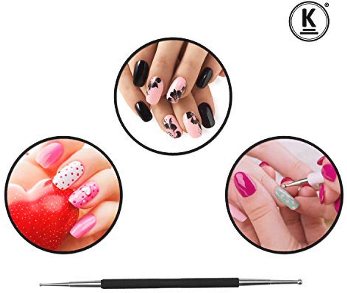 Dotting Tools voor Nail Art, Mandala en Schilderen - 3 Pensen Set