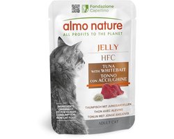 Natte Kattenvoeding met Tonijn en Ansjovis - Glutenvrij - 55g, Pak van 24