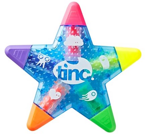 Vijf-in-één Ster Vormige Multi Gekleurde Markeerstift voor Kinderen - Blauw