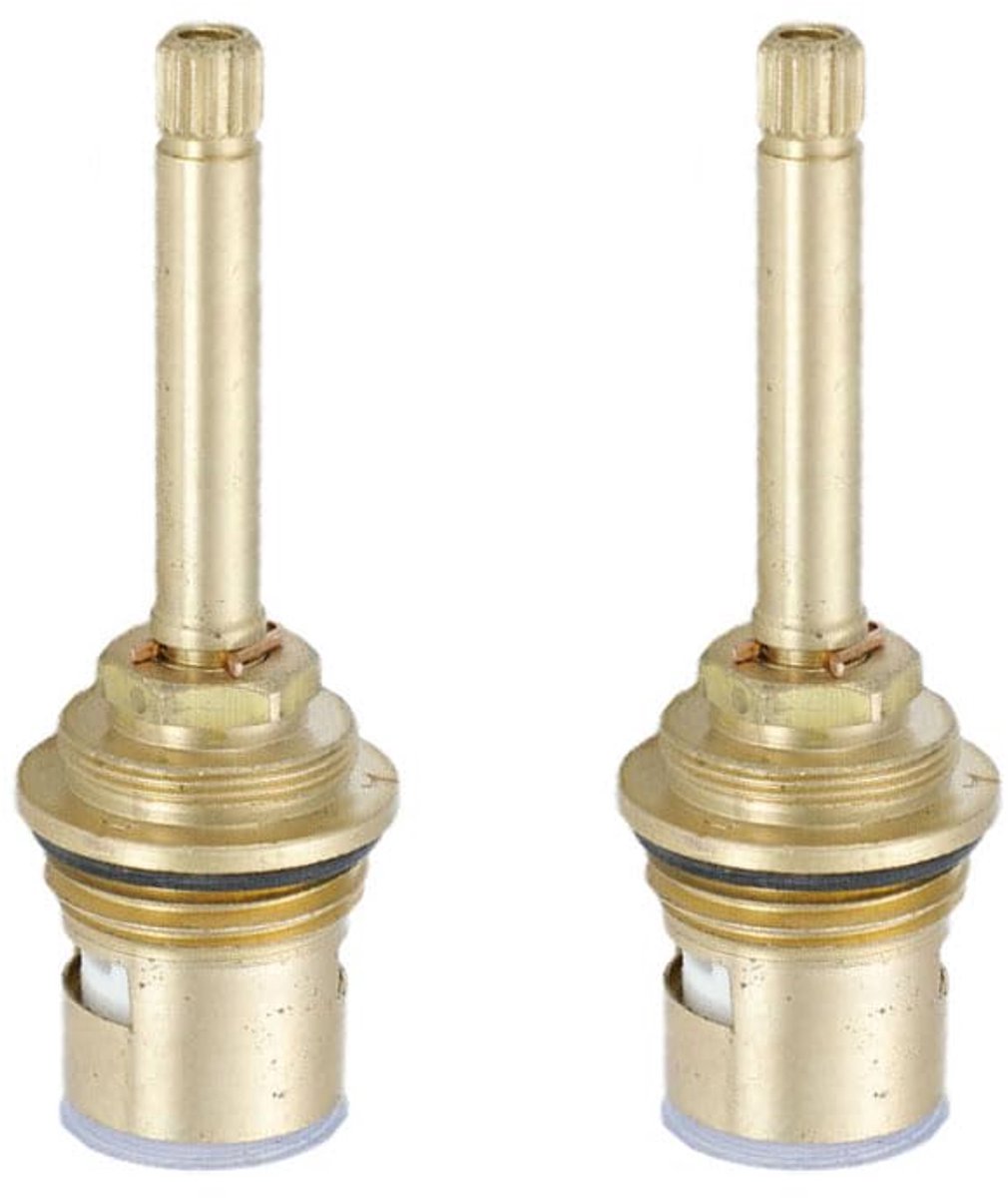 stuks kraanpatroonventiel, 3/4 inch messing steelschijfpatroon kraanreparatie vervangende onderdelen voor badkamerkeukenkraan, willekeurige kleur (80 mm)