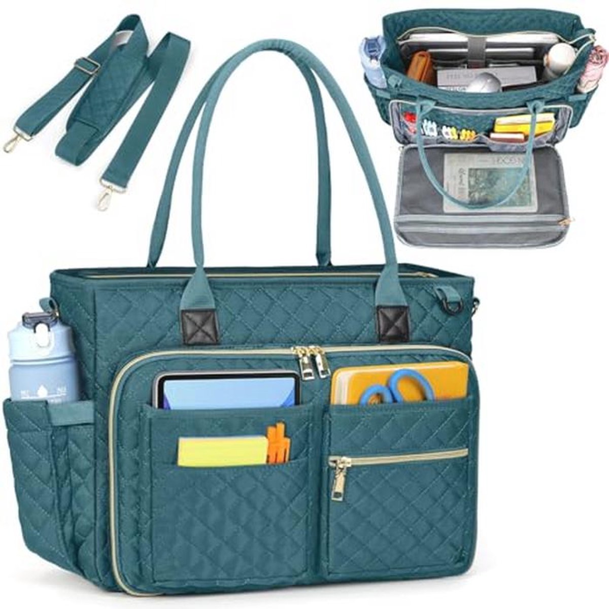 Laptoptas voor Vrouwen - Grote Capaciteit en Organisator voor Werk en School