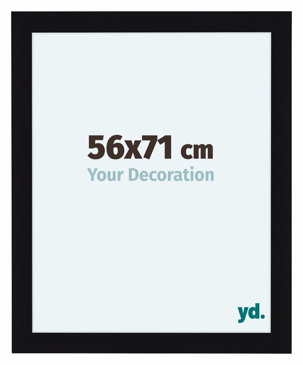 yd. Your Decoration - Fotolijst 56x71 cm - MDF - Zwart Hoogglans - Como