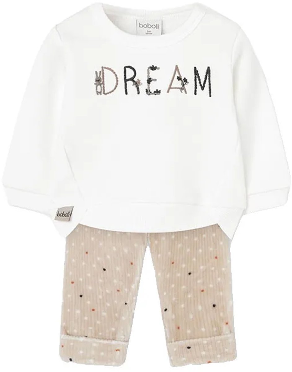 Boboli Knit Set Wit 9 Months Kinderen