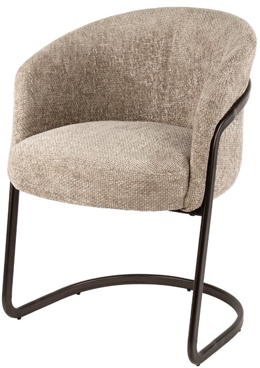 AnLi Style Armstoel Sway Hoven zand - set van 2 Naturel