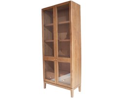 DÉJA Living Vitrinekast Navia - Bruin Eiken - 85x40x200cm