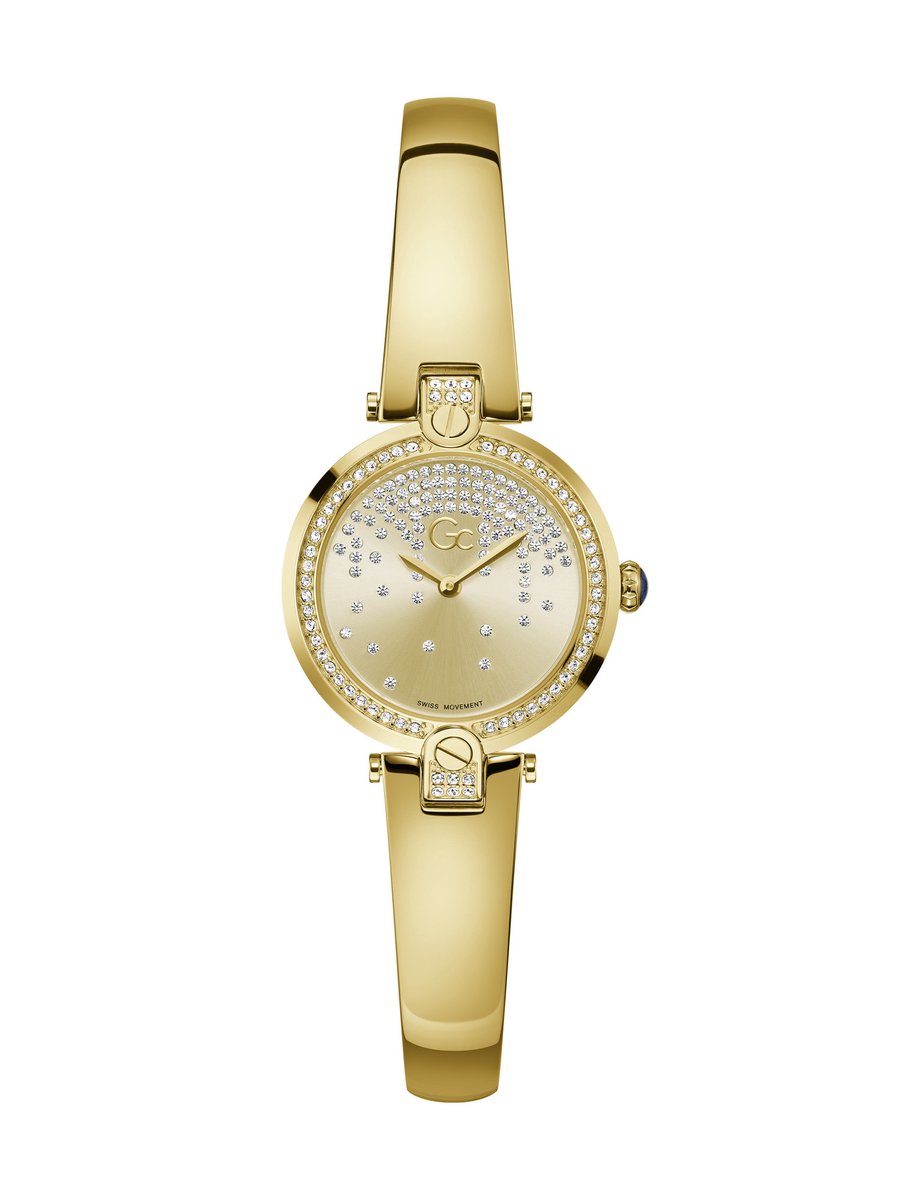 Gc Gc Fusion Bangle Quartz Analoog Horloge Geel Goud Case: 100% Stainless Steel | Bracelet: 100% Stainless Steel 28 Z10001L6MF