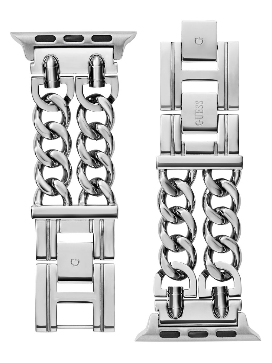 Guess Guess Apple Band (38Mm-40Mm) Apple Bands Zilveren Toon Armband: 100% Roestvrij Staal CS2014S1