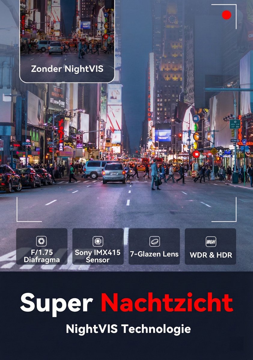 DDPai Z50 Dashcam - 2CH Dual Camera - 4K thumbnail 6