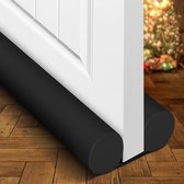 Tochthonden voor deuren-tochtstrip deur-Deurventilatiestopper - afdichtingsstrip - raamventilatiestopper - verstelbare deurafdichtstrip - zwart - 85 cm