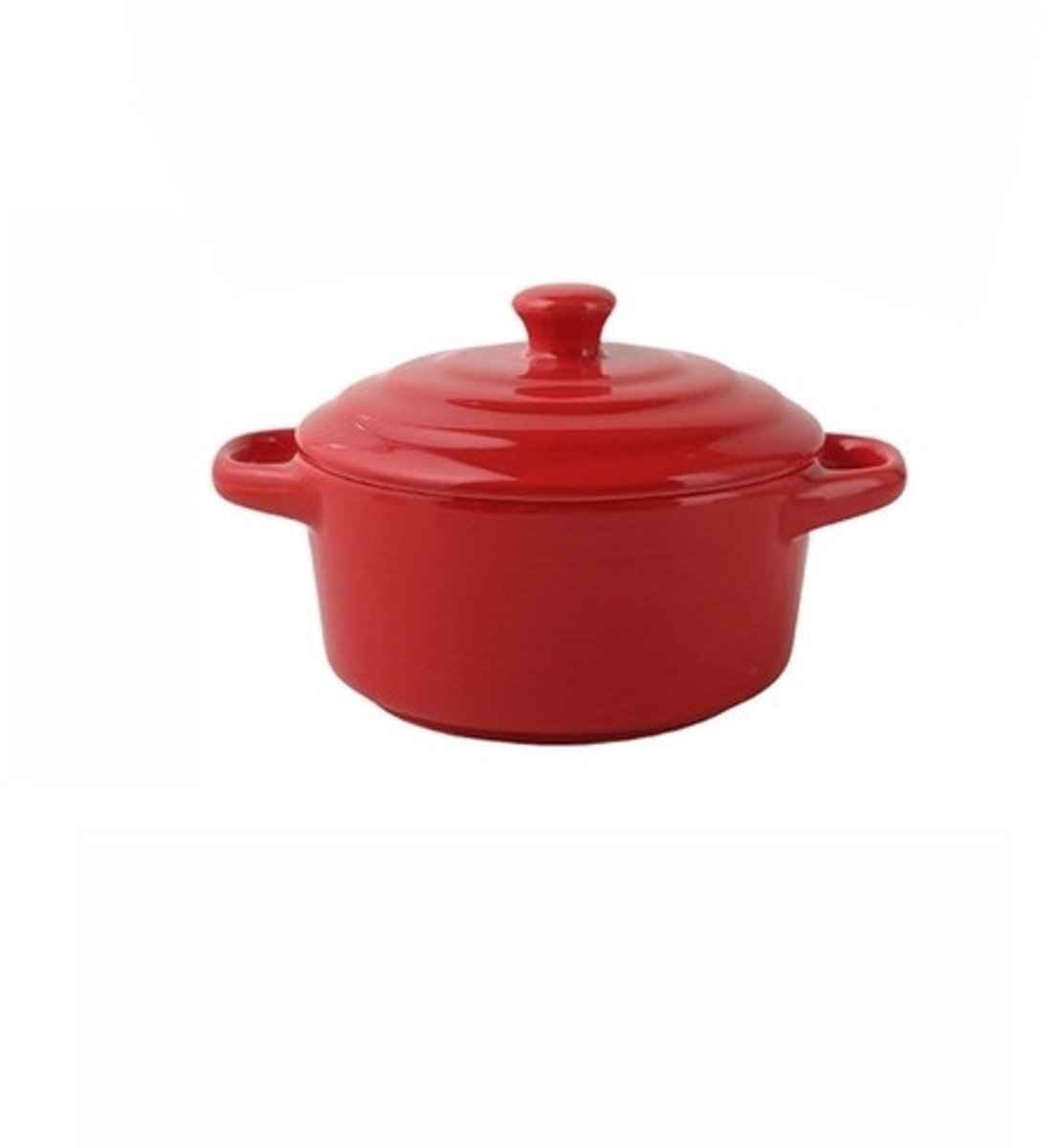 Servies - Schaal - Ovenschaal met dubbele oren - Keramische kom - Klein - 220ml - Rood