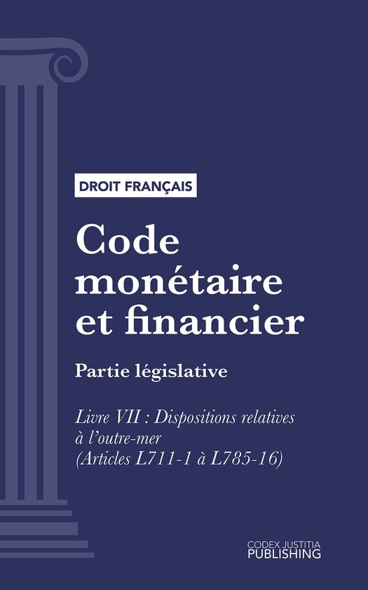 Code monétaire et financier - cover