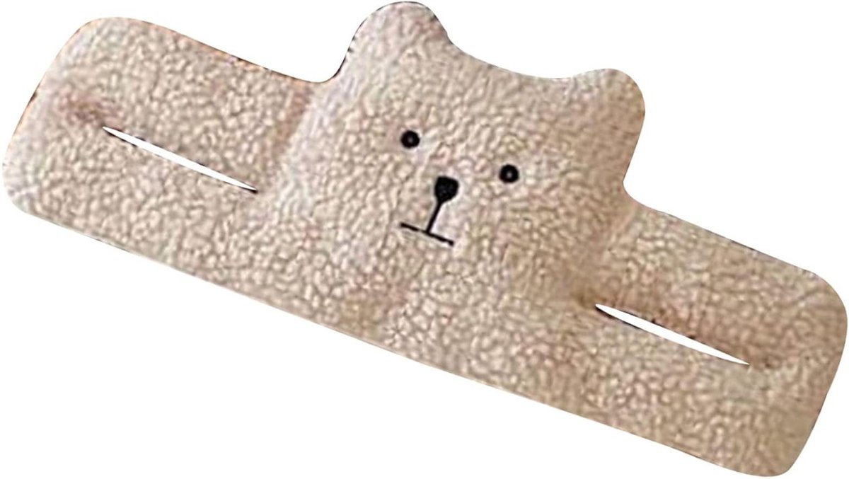 PP Cotton Deurwig Anti-knelbeschermer voor deur - Decoratieve deurstopper met diervorm - Voorkomt vingers tussen deur - Zachte deurstopper van cashmere - Houdt de deur open - Klein formaat.