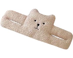 PP Cotton Deurwig Anti-knelbeschermer voor deur - Decoratieve deurstopper met diervorm - Voorkomt vingers tussen deur - Zachte deurstopper van cashmere - Houdt de deur open - Klein formaat.