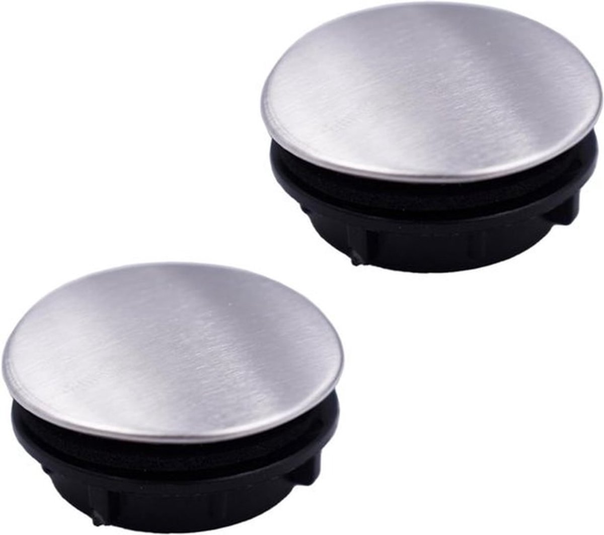 2-Pack RVS Keukenkraan Gat Cover - Gootsteen Tap Plaat Stopper - Metaal Plug - Dia 0,98-1,25 inch - Keuken Accessoires