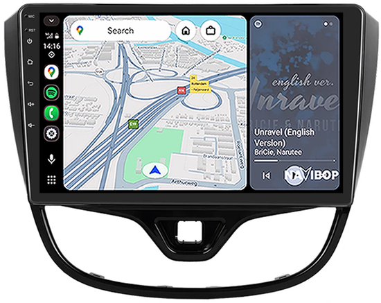 CAMECHO Android 13 car radio for Opel Karl 2017-2020, with navigation, CarPlay, Android Auto, radio 2 Din 10 inch screen with DSP RDS Bluetooth Mirror Link, 8-Core 2G 64G