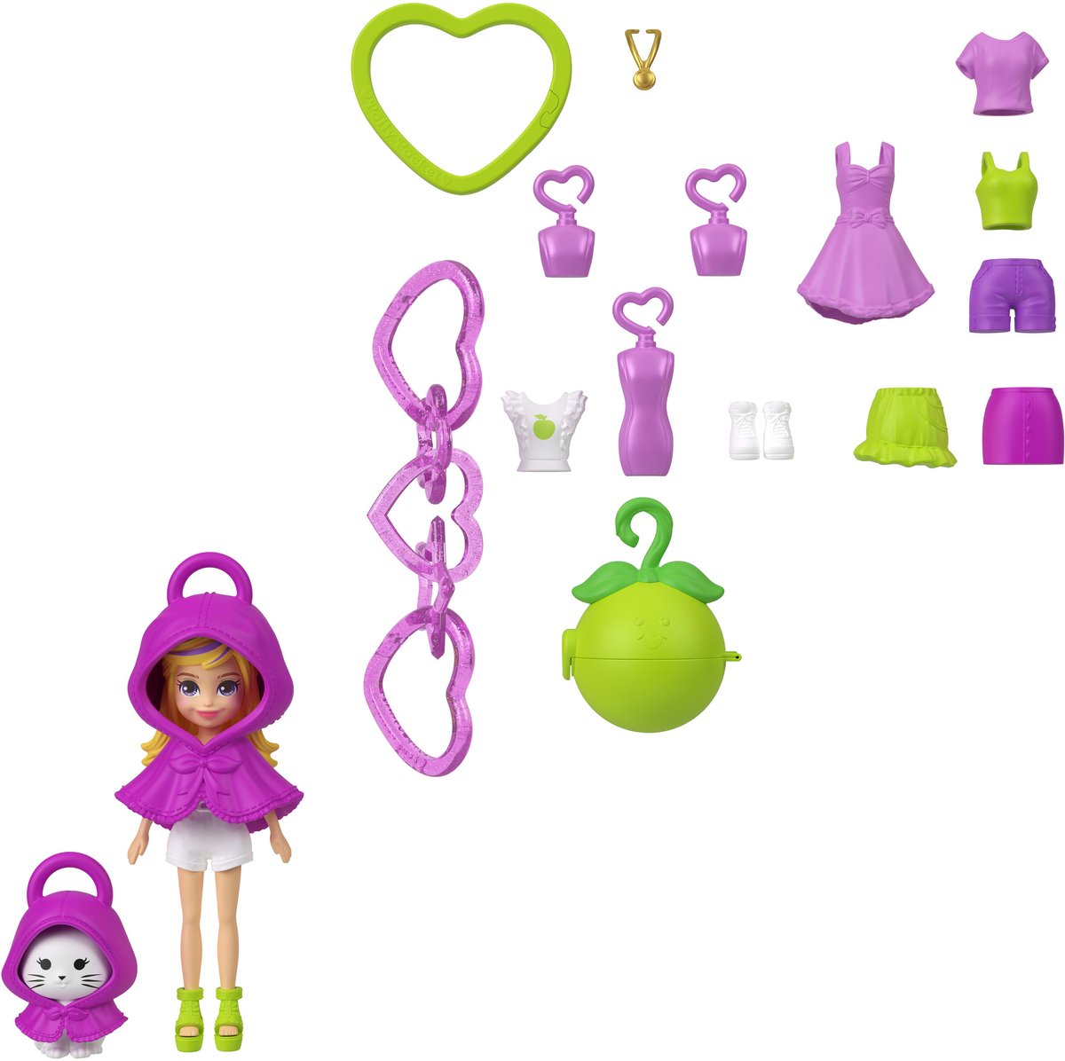 POLLY POCKET Sleutelhanger Stijlset Assortiment