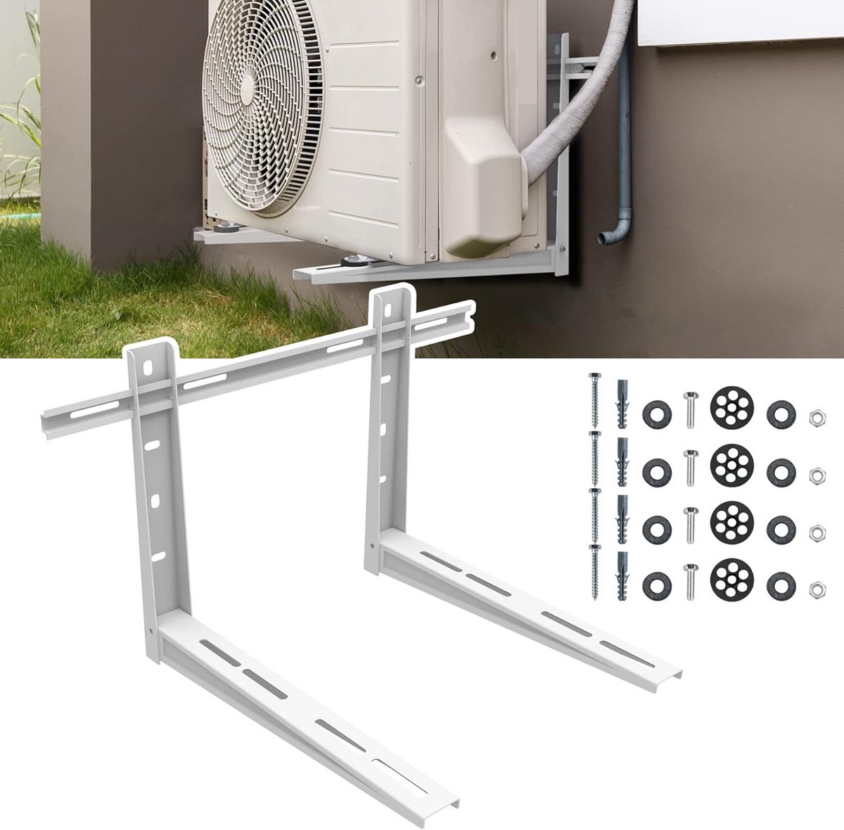 Stevige Wandbeugel voor Buitenunit Airconditioner en Warmtepomp 9000-36000 BTU