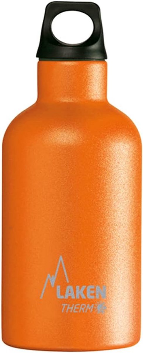 Thermosfles RVS Dubbelwandig Vakuum - 350ml - Oranje - Voor Warm & Koud