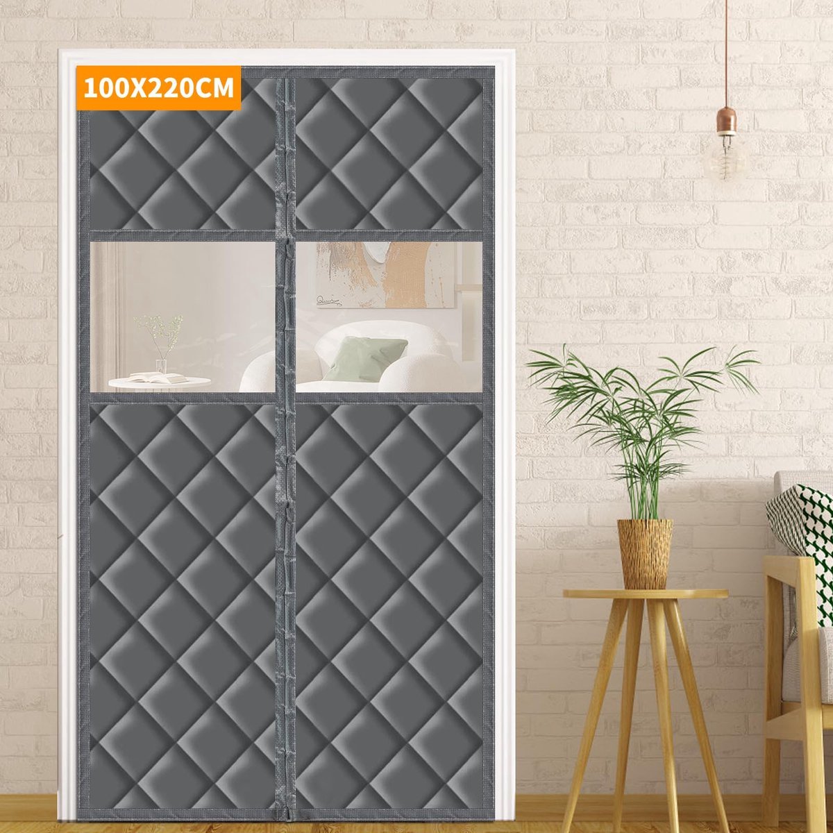 Stunq® Magnetische Thermische Deurgordijn voor Efficiënte Warmte- en Koudebescherming met Venster