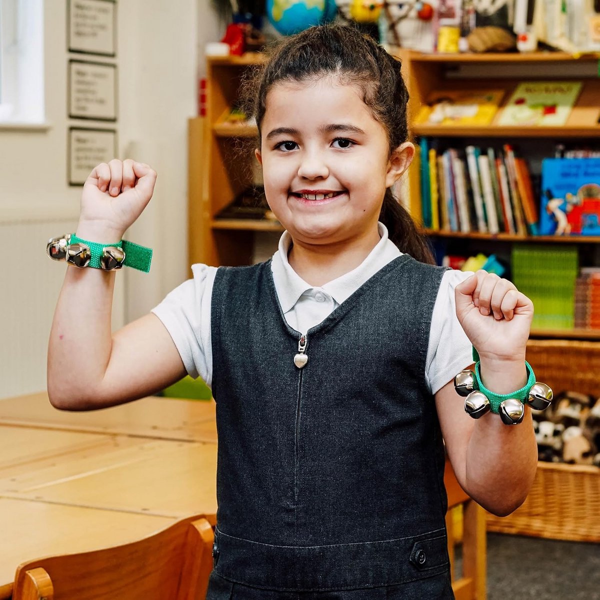 Polsbellen met Klokjes voor Ritme en Muziek - Groen Paar