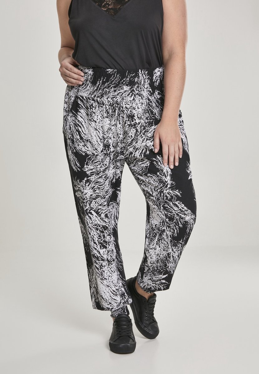 Urban Classics Sarong Dames Stoffen broek – M Zwart